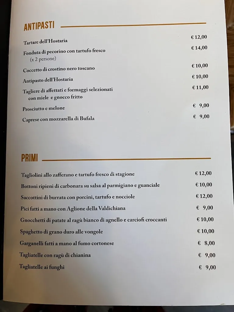 Menü_Hostaria Pizzico_Camucia-Monsigliolo_Bild_3