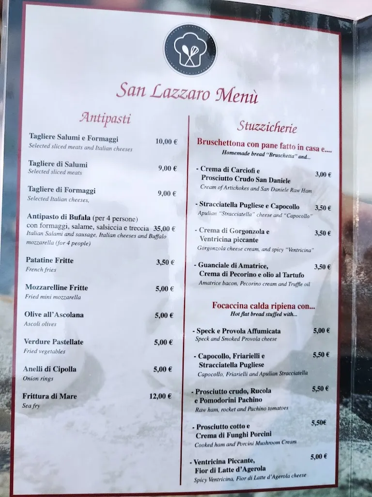 Menu_Pizzeria San Lazzaro_Camucia-Monsigliolo_immagine_1