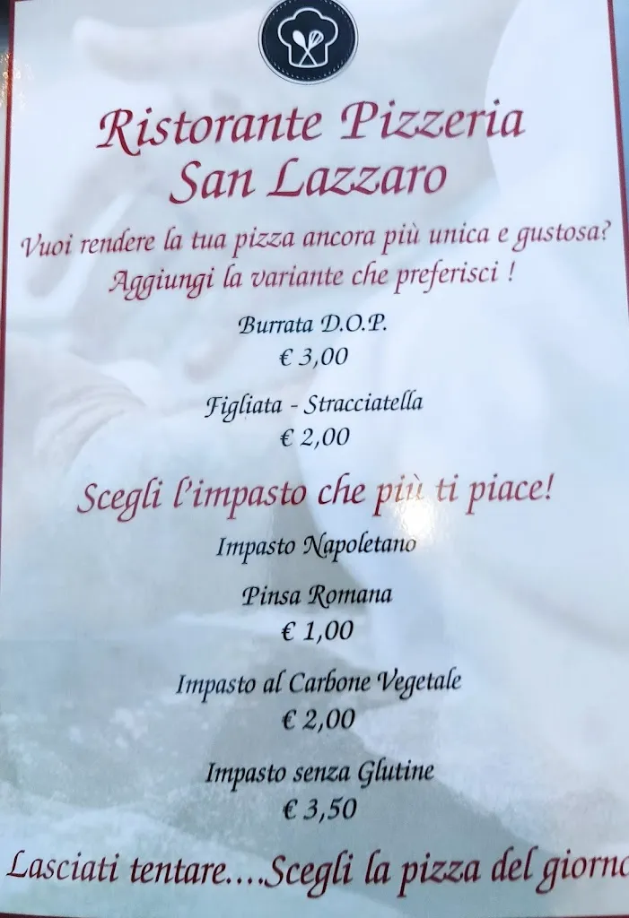 Menu_Pizzeria San Lazzaro_Camucia-Monsigliolo_immagine_4