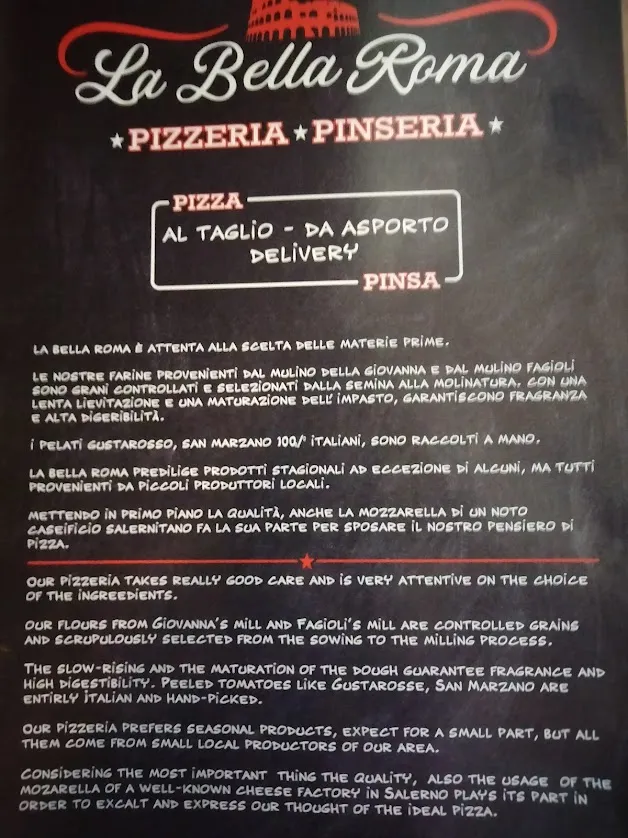 Menu_Pizzeria-Pinseria La bella Roma_Capannoli_image_1
