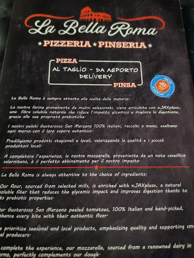 Menu_Pizzeria-Pinseria La bella Roma_Capannoli_image_2