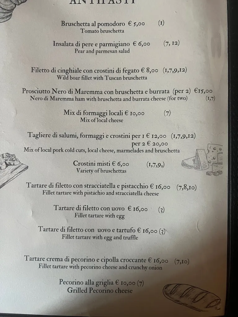 Menu_Trattoria Toscana, Capalbio_Capalbio_image_1