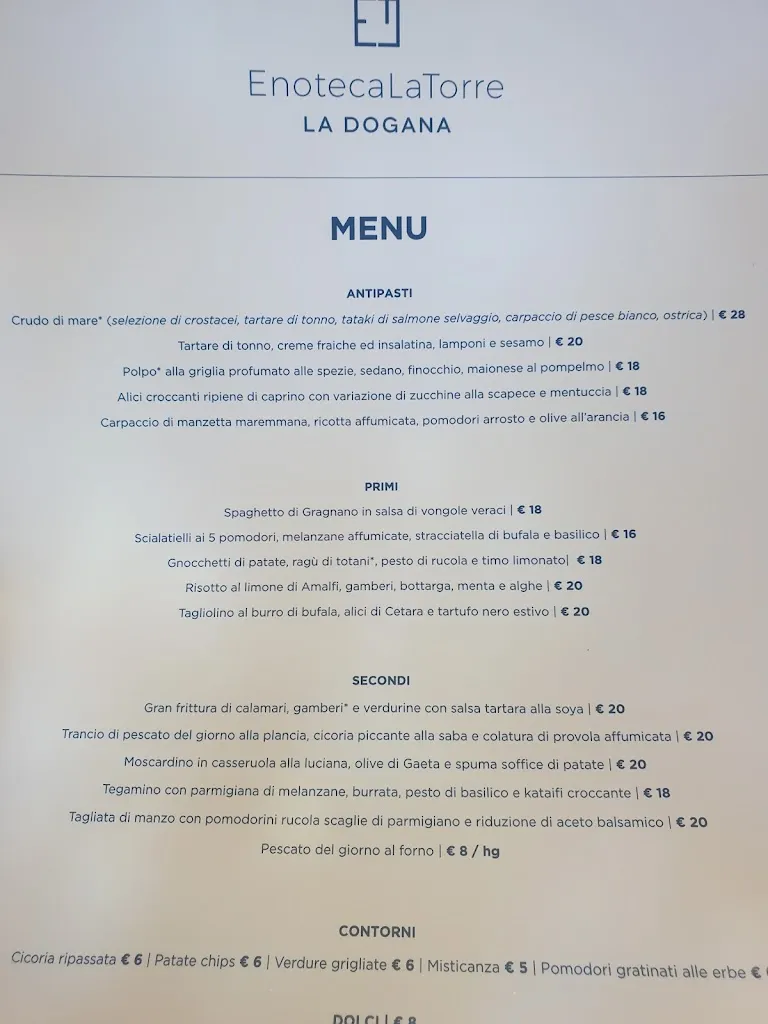 Menu_La Dogana by Enoteca La Torre_Capalbio_image_1