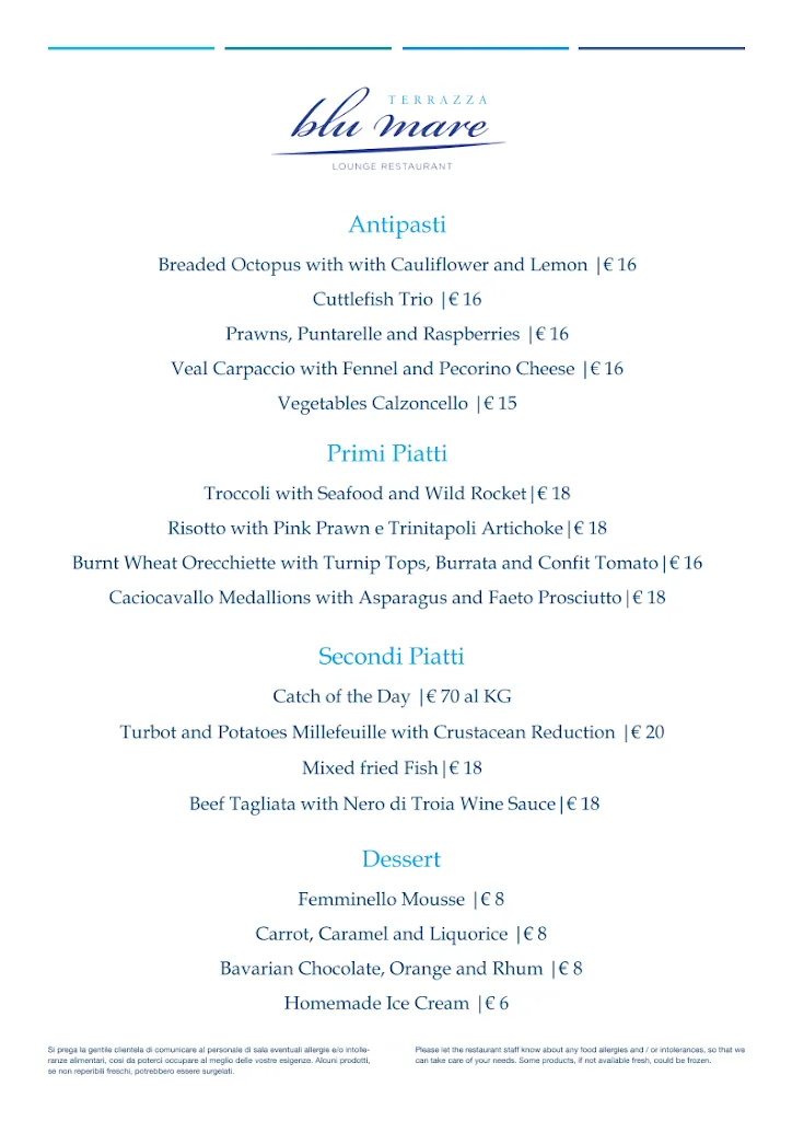 Menu_Terrazza Blu Mare - Lounge Restaurant_Mattinata_image_1