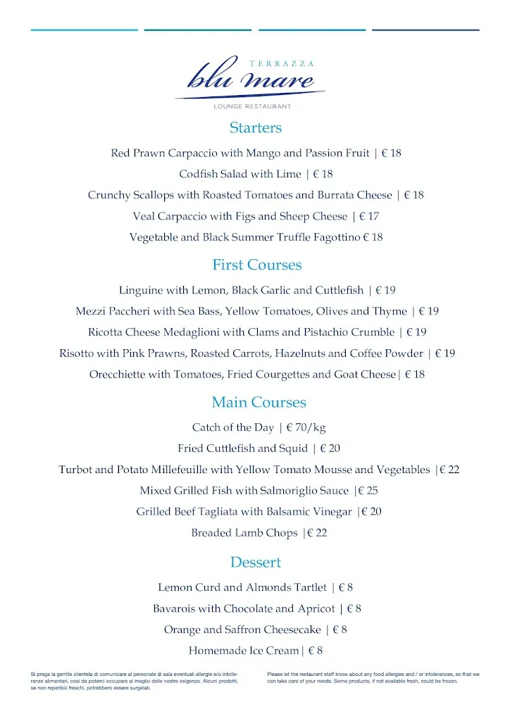 Menu_Terrazza Blu Mare - Lounge Restaurant_Mattinata_image_3