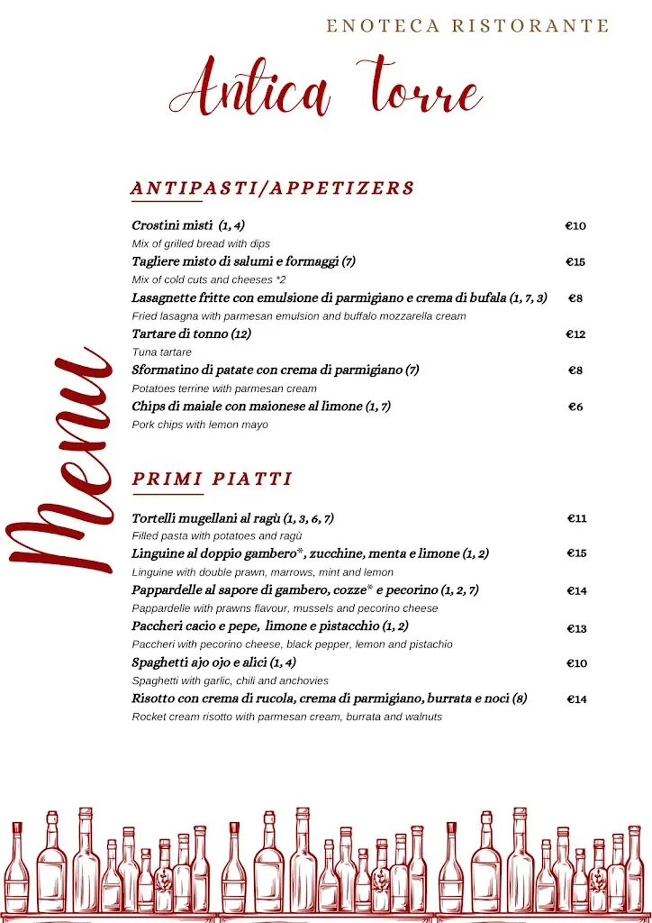 Menu_Enoteca Ristorante Antica Torre_Carmignano_image_3
