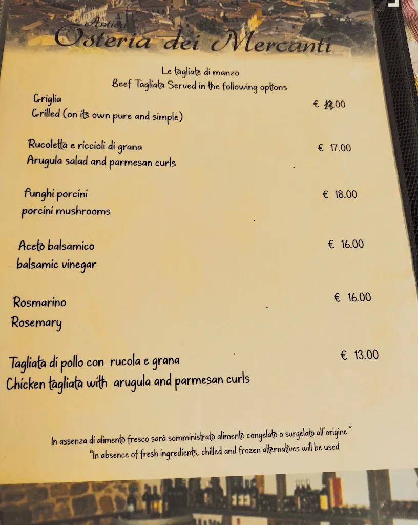 Menu_Antica Osteria dei Mercanti_Carmignano_image_1