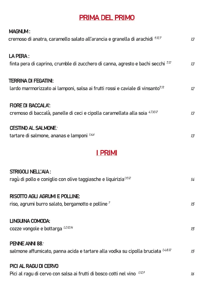 Menu_Ultimo ristorante_Carmignano_image_1