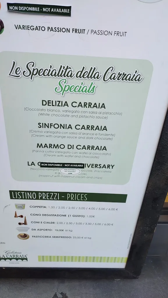 Menu_Gelateria La Carraia_Carraia_image_1