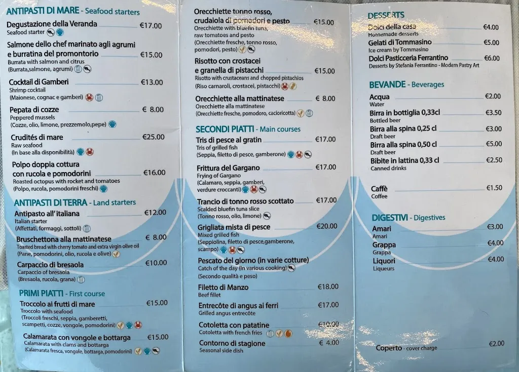 Menu_Ristorante La Veranda Mattinata_Mattinata_image_1