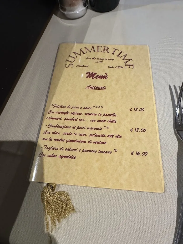 Menu_Ristorante Summertime_Capoliveri_image_1