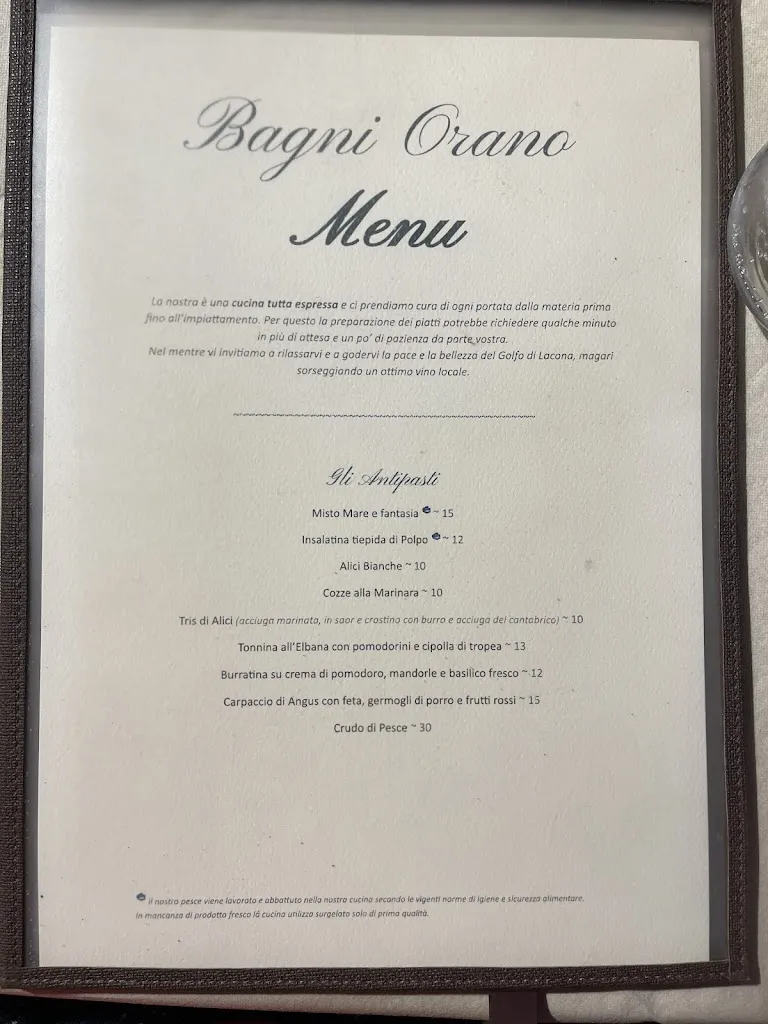 Menu_Bagni Orano Ristorante e Stabilimento Balneare_Capoliveri_image_4