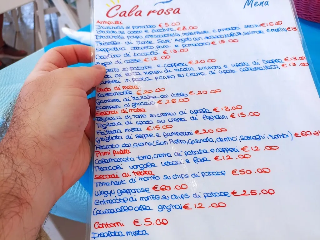 Menu_Lido Cala Rosa_Mattinata_image_1