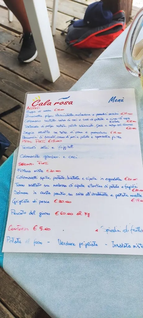 Menu_Lido Cala Rosa_Mattinata_image_2