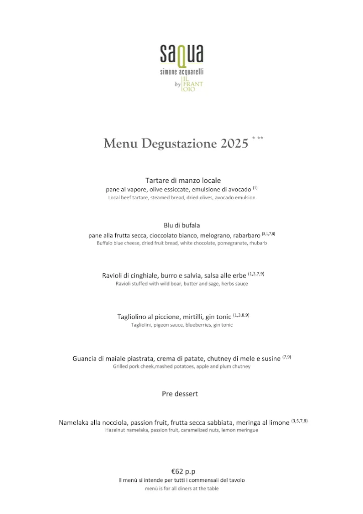 Menu_SaQua by Il Frantoio_Casale Marittimo_image_4