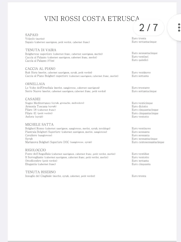 Menu_X Bocca Di Bacco_Cascina_image_3