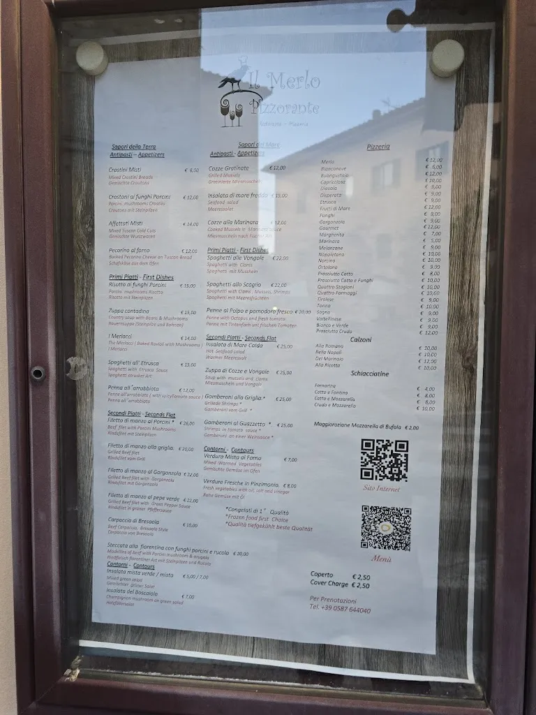 Menu_Ristorante il MERLO | Ristorante Casciana Terme_Casciana Terme_image_1