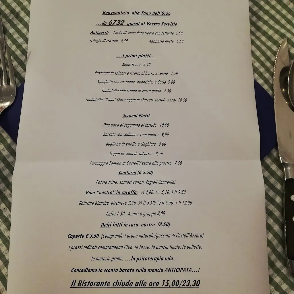 Menu_Ristorante La Tana Dell'Orso_Castell'Azzara_image_1