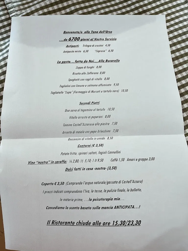 Menu_Ristorante La Tana Dell'Orso_Castell'Azzara_image_2