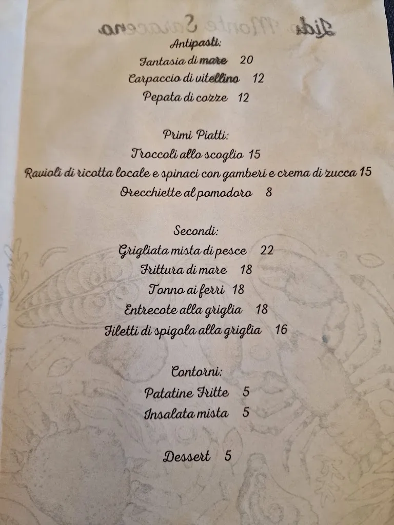 Menu_Lido Monte Saraceno_Mattinata_immagine_1
