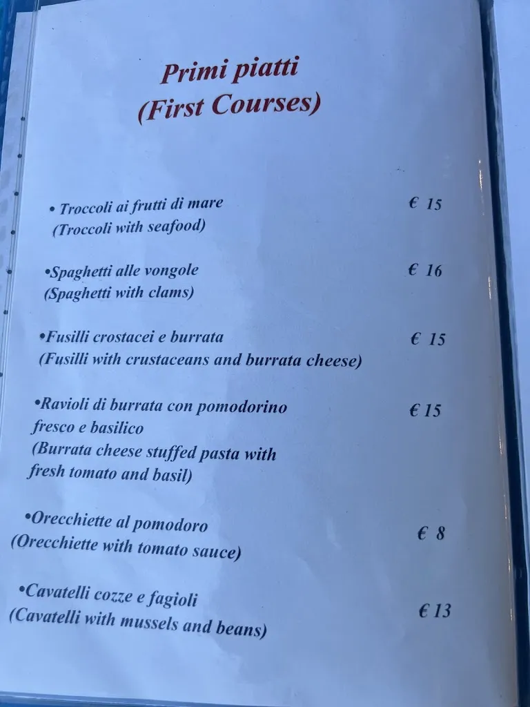 Menu_Trattoria da Lorenzo_Mattinata_image_1