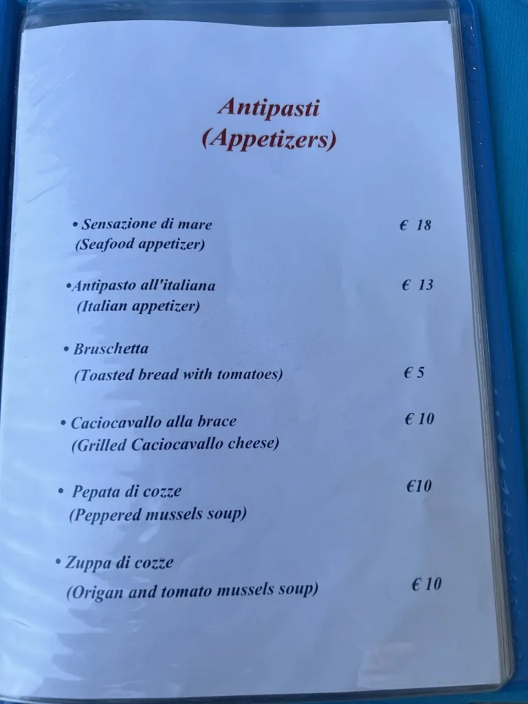 Menu_Trattoria da Lorenzo_Mattinata_image_4