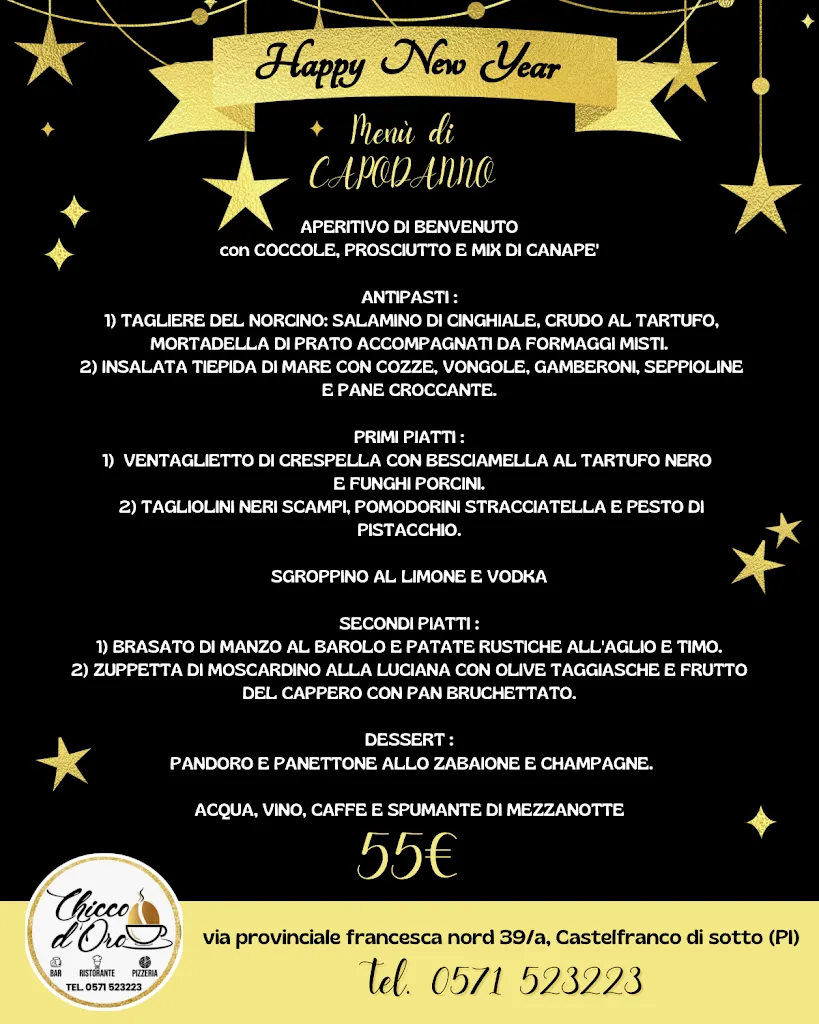 Menu_Bar Restaurant Chicco D'Oro_Castelfranco di Sotto_image_1