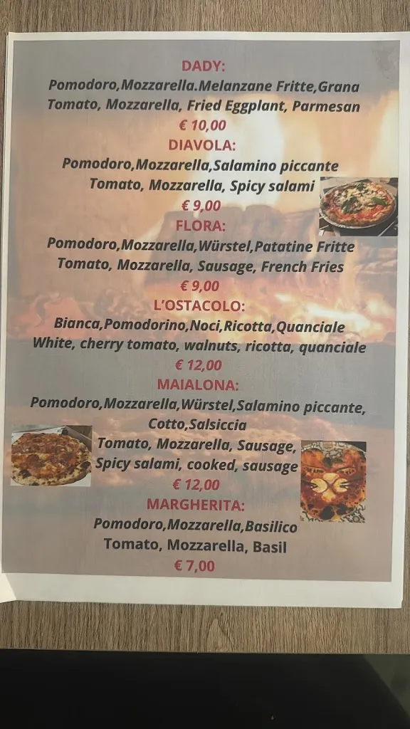 Menu_Pizzeria/pasticceria/Ristorante/Forno L'Ostacolo_Castelfranco di Sotto_image_1