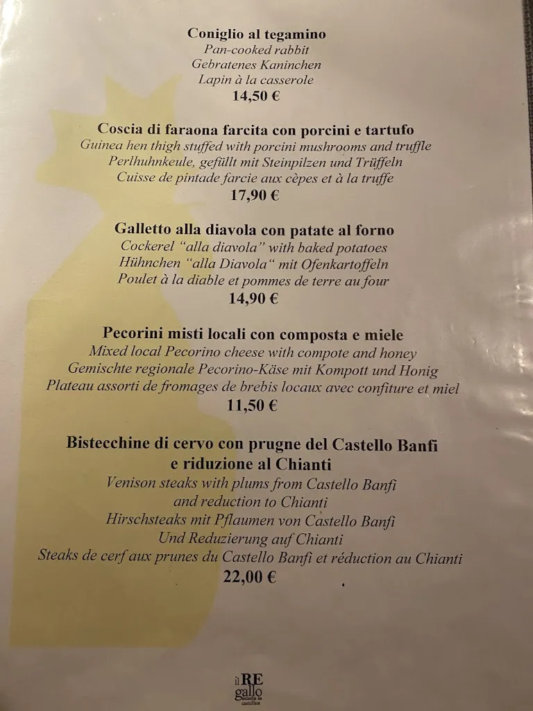Menu_Osteria Rosticceria Il Re Gallo_Castellina in Chianti_image_1
