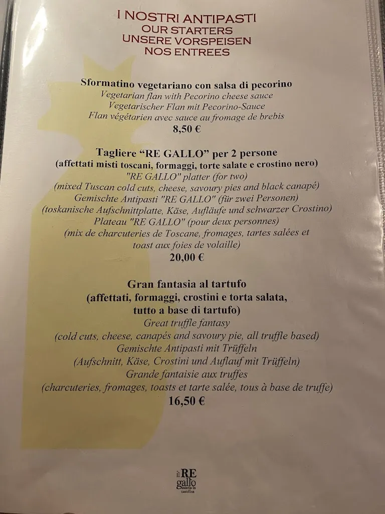 Menu_Osteria Rosticceria Il Re Gallo_Castellina in Chianti_image_2