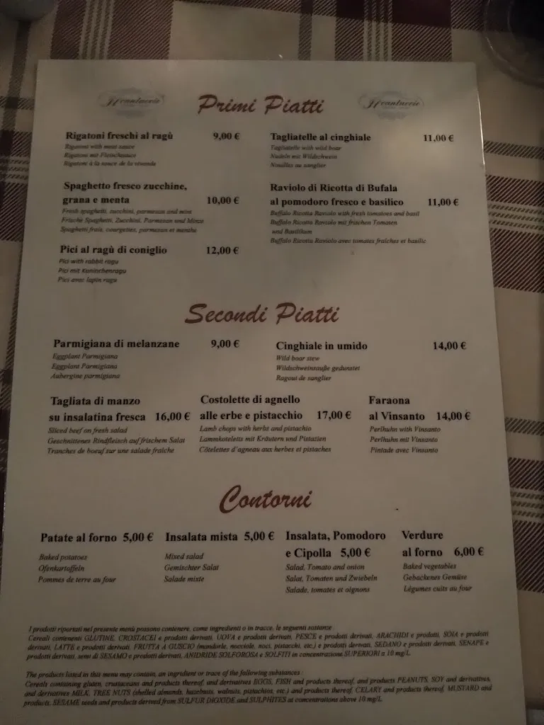 Menu_Il Cantuccio Restaurant Wine Bar - Castellina_Castellina in Chianti_immagine_2