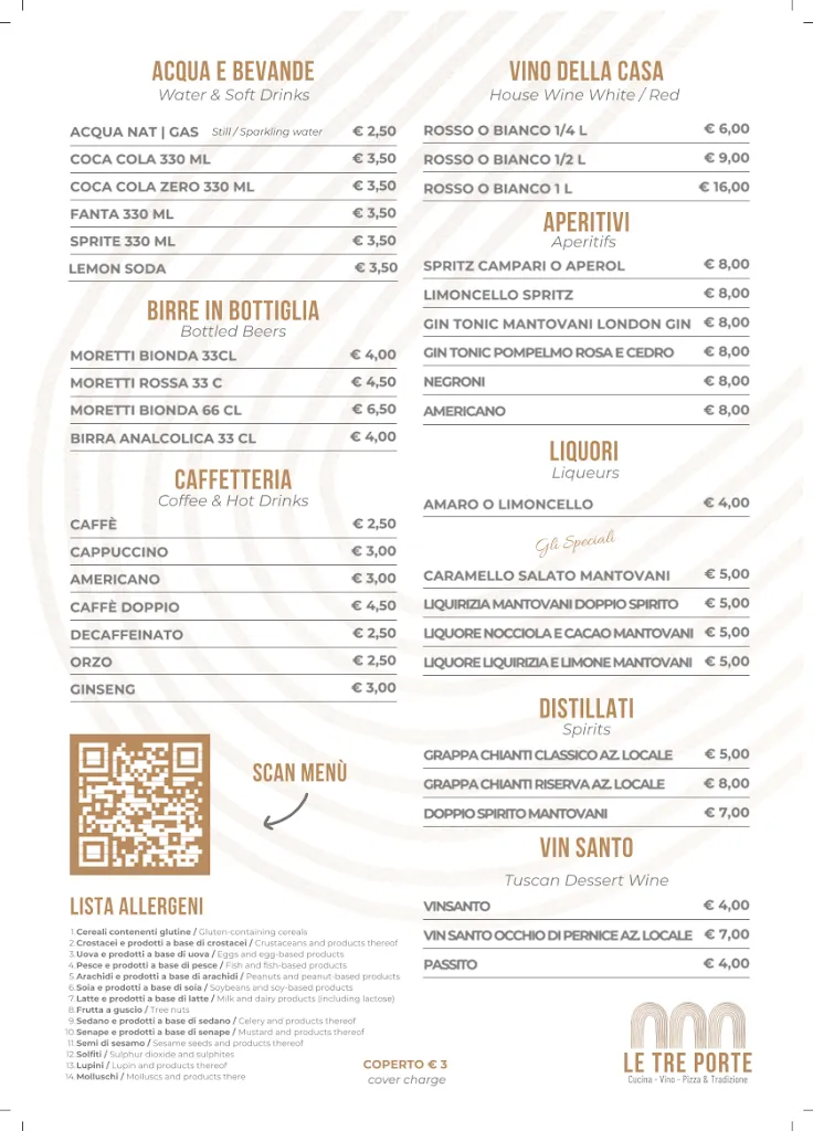 Menu_Le Tre Porte - Castellina in Chianti_Castellina in Chianti_image_1