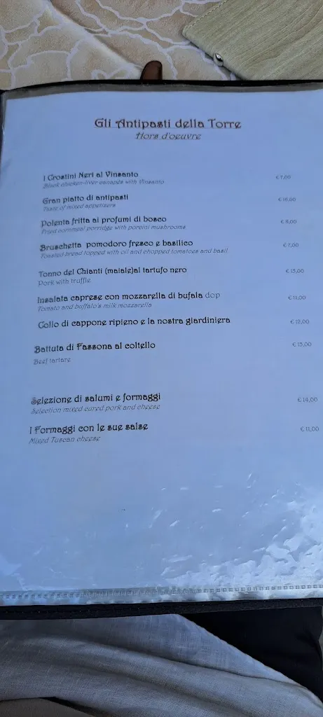 Menu_Antica Trattoria La Torre_Castellina in Chianti_image_3