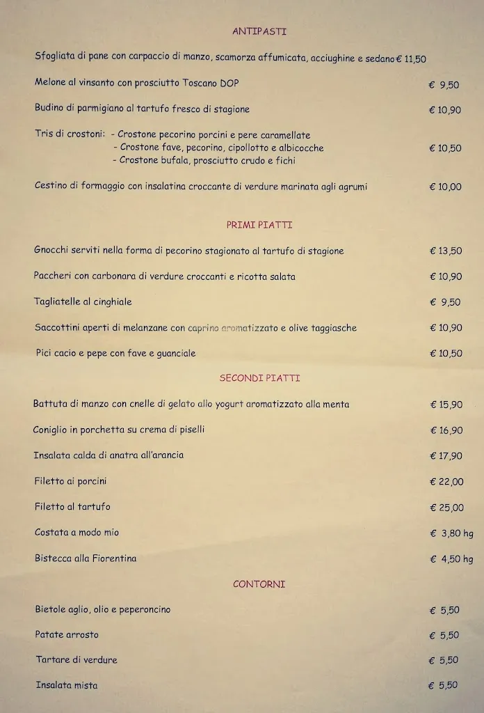 Menu_La Chiantina bar bistrò  nuova sede_Castellina in Chianti_image_2