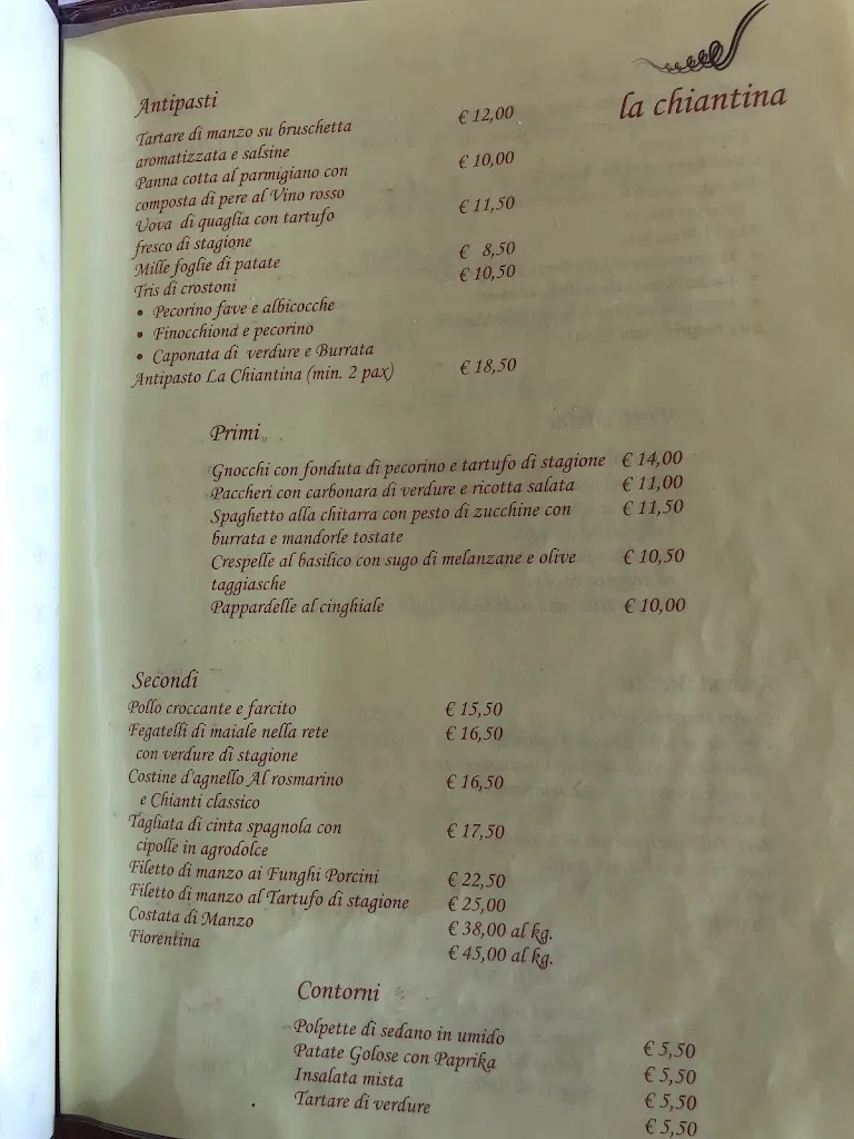 Menu_La Chiantina bar bistrò  nuova sede_Castellina in Chianti_image_3