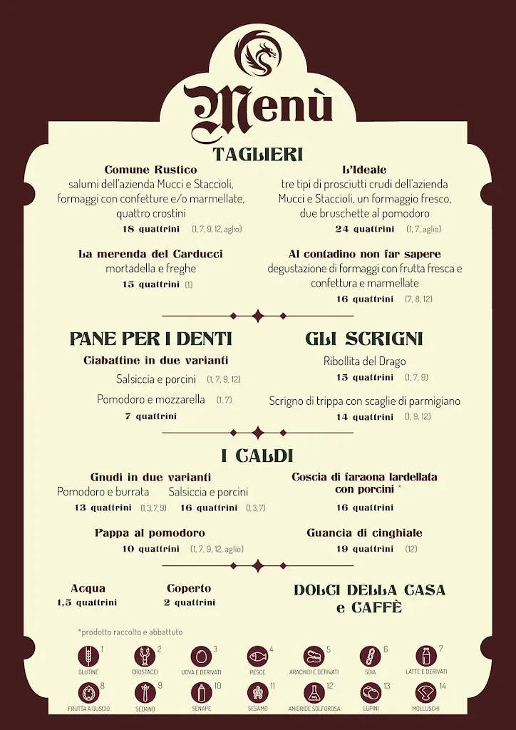 Menu_La Tana del Drago_Castagneto Carducci_image_1