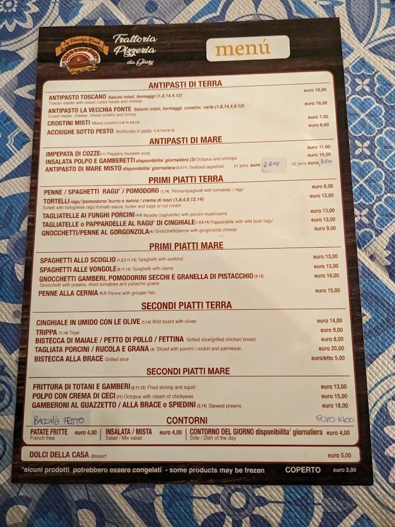 Menu_La vecchia fonte_Castelnuovo di Val di Cecina_image_1