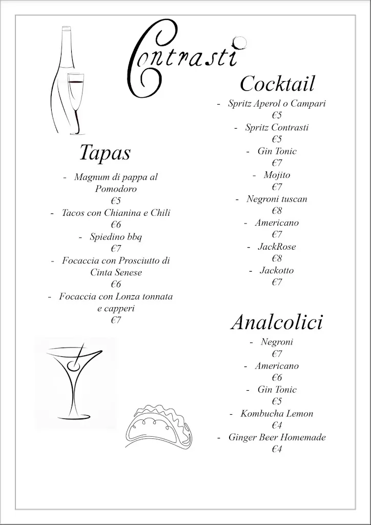 Menu_Ristorante Contrasti - L'alberghetto Le Dimore di Contrasti_Castiglione d'Orcia_image_1