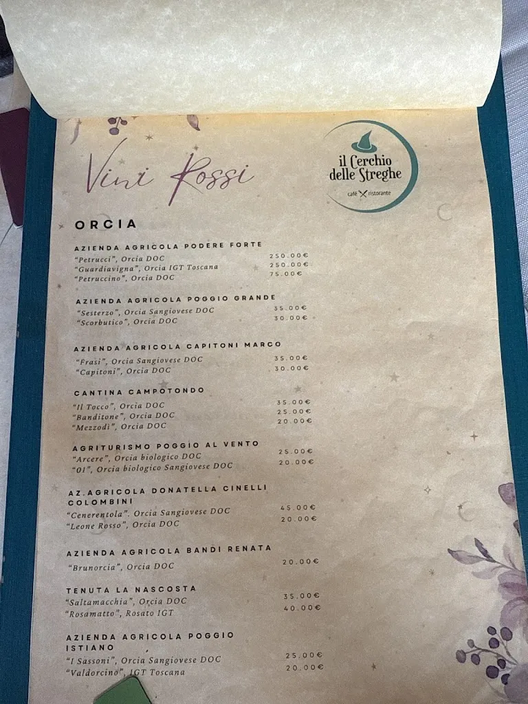 Menu_Il Cerchio Delle Streghe_Castiglione d'Orcia_image_1