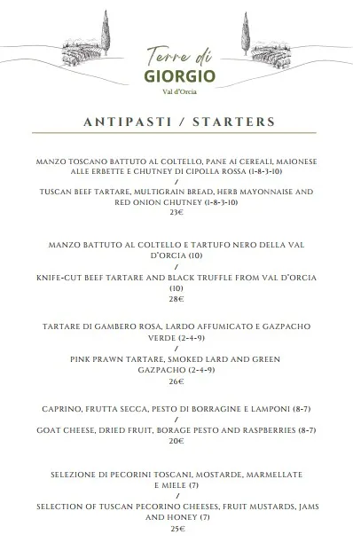 Menu_Terre di GIORGIO - Agriturismo con Cucina_Castiglione d'Orcia_image_2