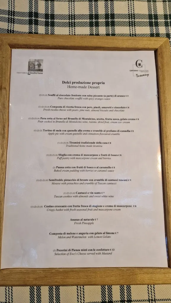 Menu_Ristorante Trattoria Toscana al Vecchio Forno - Borgo Capitano Collection_Castiglione d'Orcia_image_3