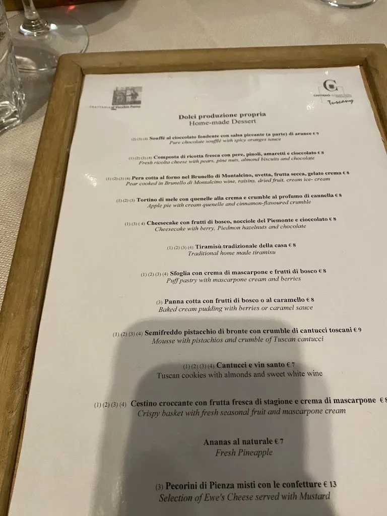 Menu_Ristorante Trattoria Toscana al Vecchio Forno - Borgo Capitano Collection_Castiglione d'Orcia_image_4