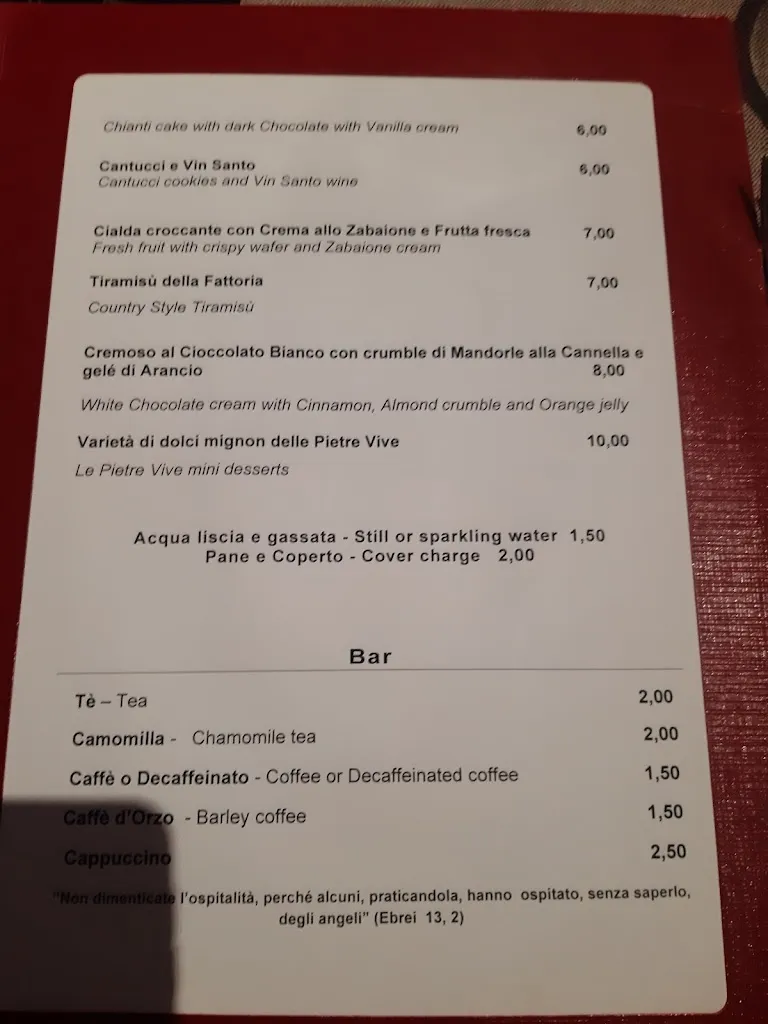 Menu_Le Pietre Vive - Ristorante_Castelnuovo Berardenga_image_3