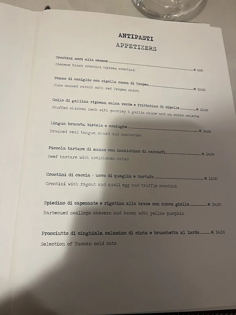 Menu_Ristorante La Taverna Di Vagliagli_Castelnuovo Berardenga_image_1