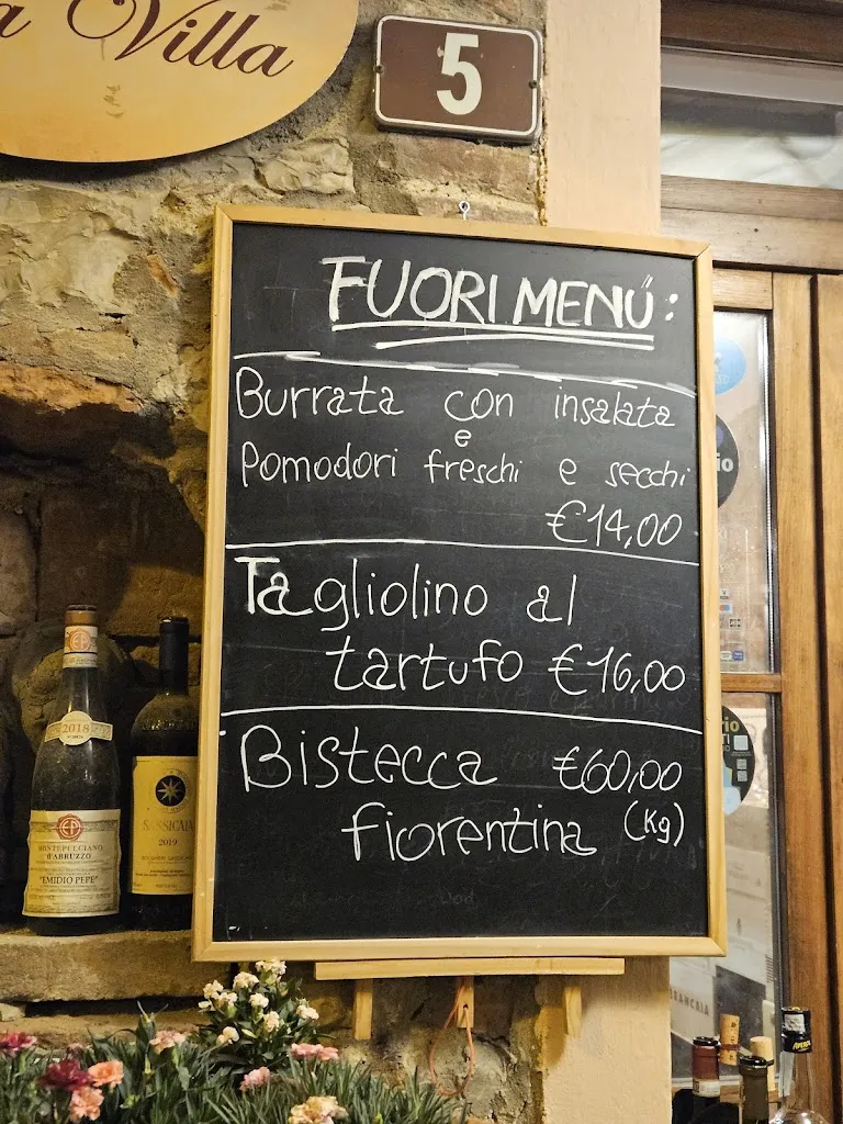 Menu_Osteria alla Villa_Castelnuovo Berardenga_image_1