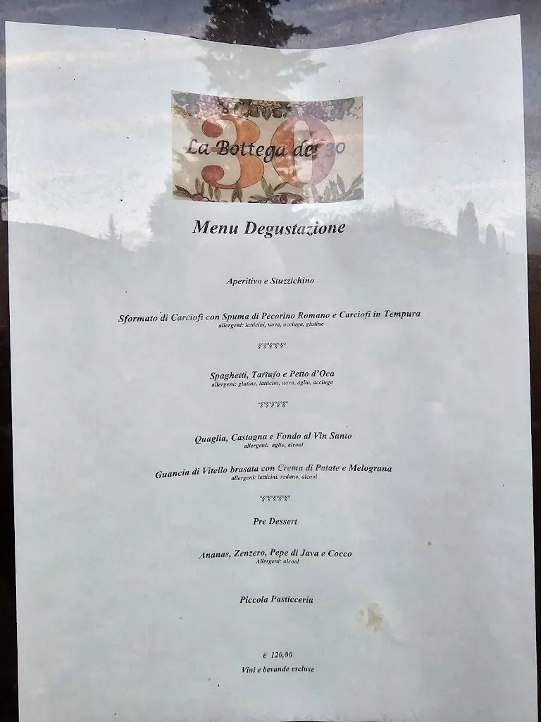 Menu_La Bottega del 30_Castelnuovo Berardenga_image_1