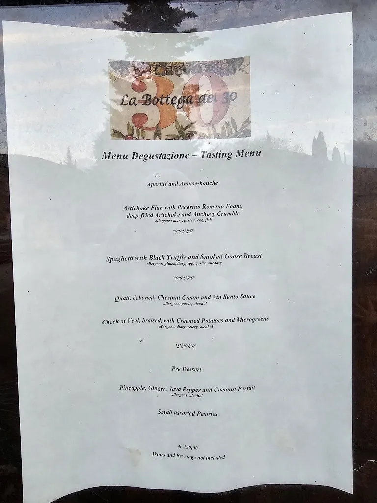 Menu_La Bottega del 30_Castelnuovo Berardenga_image_2