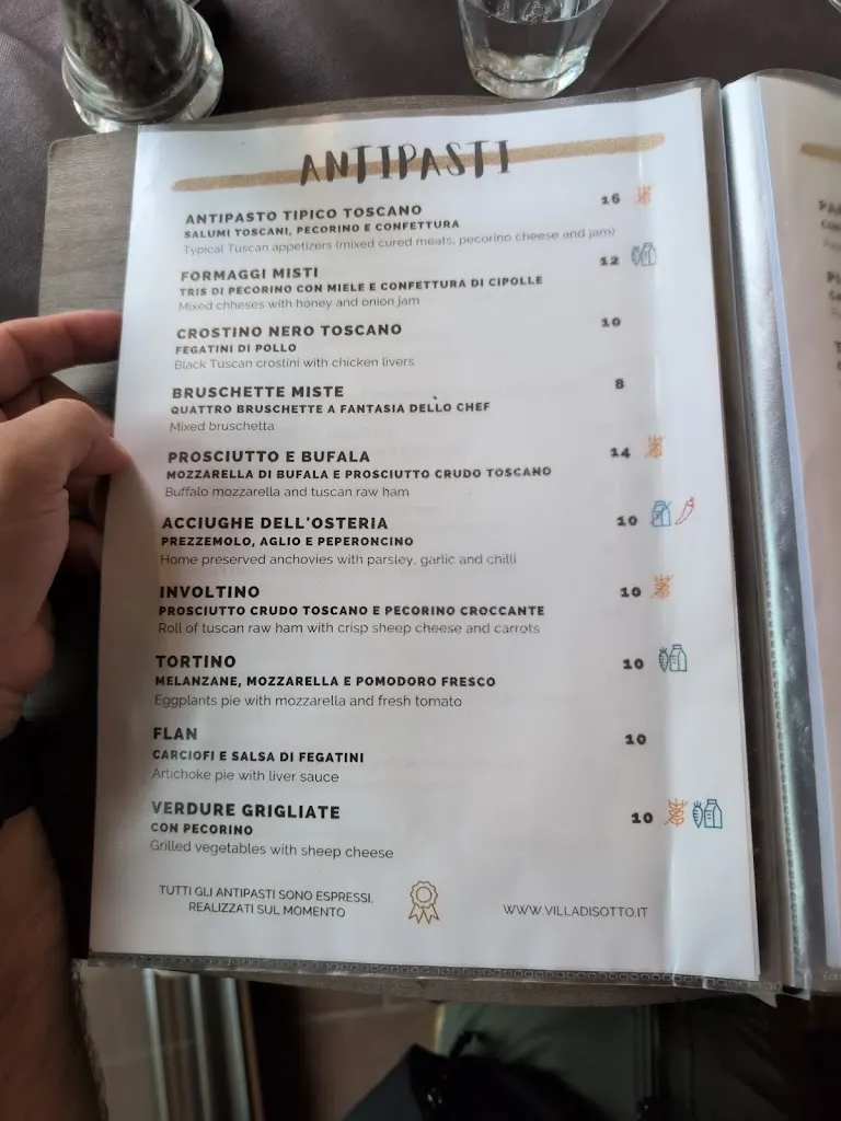 Menu_Ristorante Enoteca Villa di Sotto_Castelnuovo Berardenga_immagine_2