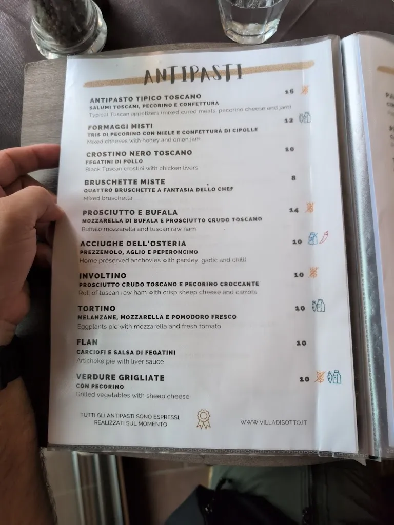 Menu_Ristorante Enoteca Villa di Sotto_Castelnuovo Berardenga_immagine_3