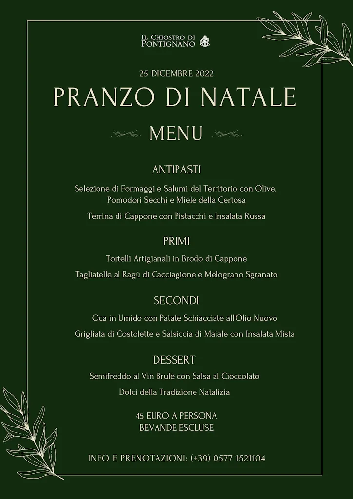 Menu_Il Chiostro di Pontignano_Castelnuovo Berardenga_image_2